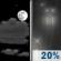 Wednesday Night: Partly Cloudy then Slight Chance Light Rain