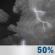 Tonight: Areas of smoke and a chance of thunderstorms before 11pm, then areas of smoke and a chance of showers and thunderstorms between 11pm and midnight, then patchy smoke and a slight chance of showers and thunderstorms. Some of the storms could be severe. Mostly cloudy. Low around 47, with temperatures rising to around 50 overnight. South southeast wind 3 to 10 mph. Chance of precipitation is 50%. Tonight: Areas Of Smoke